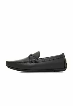 BONIA Black Nate Horsebit Loafers -Cheap Bonia Store bonia 0084 4789716 4