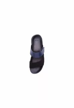 BONIA Dark Blue New Basics' Slide Sandals -Cheap Bonia Store bonia 0095 9175716 4