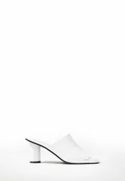 BONIA Optic White Emilia Heeled Mules