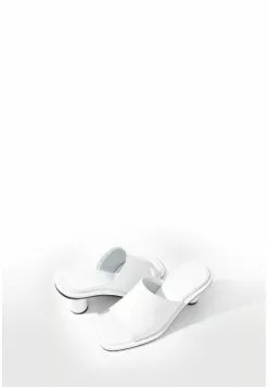 BONIA Optic White Emilia Heeled Mules -Cheap Bonia Store bonia 0528 8638726 3