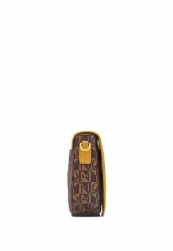 BONIA Dark Yellow Miley Monogram Saddle Bag S -Cheap Bonia Store bonia 0556 3469755 3