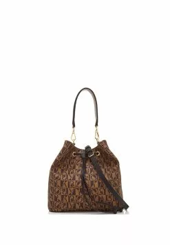 BONIA Black Claire Monogram Bucket Bag II