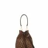 BONIA Black Claire Monogram Bucket Bag