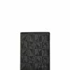 BONIA Black Monogram Card Holder