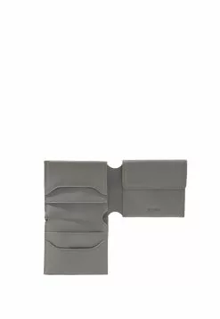 BONIA Medium Grey Brogued Flap Three Fold Wallet V -Cheap Bonia Store bonia 0634 0111695 3