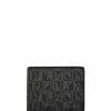 BONIA Black Dario Monogram 8 Card Wallet