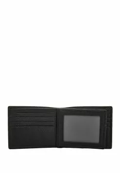 BONIA Black Dario Monogram Centre Flap Wallet -Cheap Bonia Store bonia 0712 1584216 5