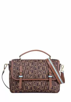 BONIA Brown Pisa Monogram Messenger Bag M