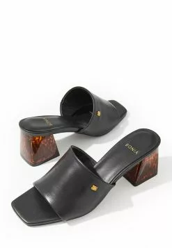BONIA Nero Ambra Heeled Mules -Cheap Bonia Store bonia 1313 4256616 3