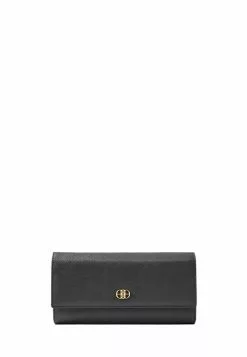 BONIA Black Aria 3 Fold Long Wallet
