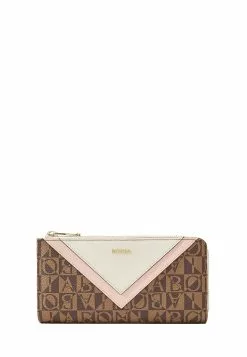 BONIA Beige Sienna Zippered Long Wallet