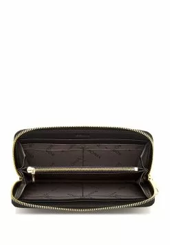 BONIA Black Cindy Long Zippered Wallet -Cheap Bonia Store bonia 1827 9111985 4