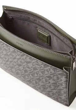 BONIA Green Uniform Sandrino Monogram Clutch -Cheap Bonia Store bonia 1832 8930236 4