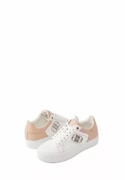 BONIA Medium Beige La Luna Lace Up Sneakers with Side Buckles -Cheap Bonia Store bonia 1832 9935926 3