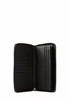 BONIA Black Diagono Monogram Zipper Long Wallet -Cheap Bonia Store bonia 1844 5040236 4