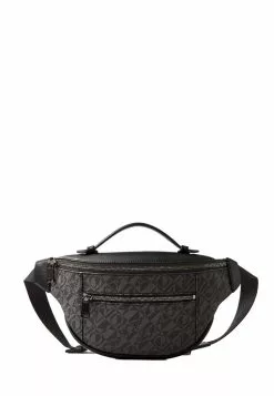 BONIA Black Sandrino Monogram Small Waist Pouch