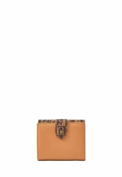 BONIA Medium Brown Lydia Monogram 2 Fold Short Wallet -Cheap Bonia Store bonia 1849 3114136 3