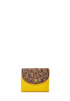 BONIA Honeycomb Lydia Monogram 2 Fold Long Wallet