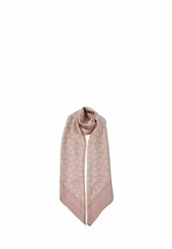 BONIA Beige Hexa Satin Square Scarf