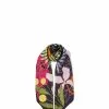 BONIA Black Fleurette Silk Square Scarf