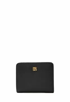 BONIA Black Cindy 2 Fold Short Wallet