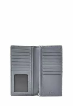 BONIA Greyish Blue Nathan Monogram 2 Fold Long Wallet -Cheap Bonia Store bonia 2315 0157836 4