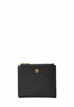 BONIA Black Cindy 2 Fold Short Wallet