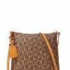 BONIA Dark Brown Monogram Crossbody Bag
