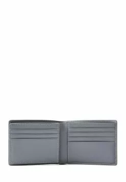 BONIA Greyish Blue Nathan Monogram Centre Flap Cards Wallet -Cheap Bonia Store bonia 2323 6257836 4