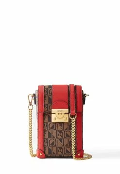 BONIA Red Glow Aida Vertical Crossbody Bag