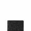 BONIA Black Nathan Monogram 8 Cards Wallet
