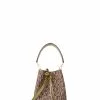 BONIA Olive Oil Claire Monogram Bucket Bag