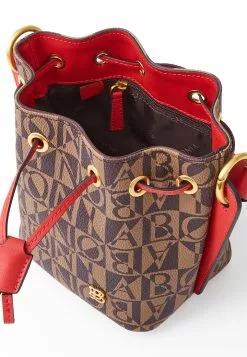 BONIA Red NeuB Monogram Mini Bucket Bag -Cheap Bonia Store bonia 2347 4190936 4