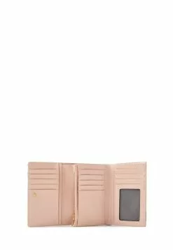 BONIA Blush Pink Rosie Monogram 3 Fold Short Wallet -Cheap Bonia Store bonia 2347 4465836 4