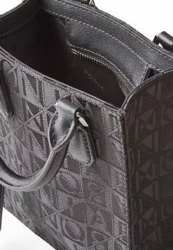 BONIA Black Greta Monogram Mini Tote Bag -Cheap Bonia Store bonia 2352 3190936 4