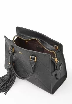 BONIA Black Tuiles Top Handle Satchel Bag -Cheap Bonia Store bonia 2358 2833836 4