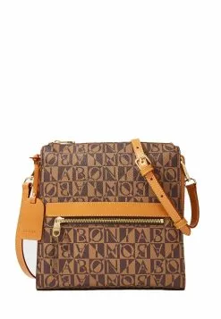 BONIA Dark Brown Monogram Crossbody Bag