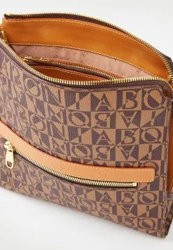 BONIA Dark Brown Monogram Crossbody Bag -Cheap Bonia Store bonia 2360 9947836 4