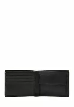 BONIA Black Nathan Monogram Flap Cards Wallet with Coin Compartment -Cheap Bonia Store bonia 2362 2158836 3