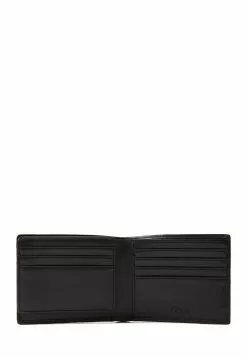 BONIA Black Nathan Monogram Flap-Up Cards Wallet -Cheap Bonia Store bonia 2367 1357836 4