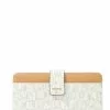 BONIA Golden Harvest Claire Marrone Long Zippered Wallet