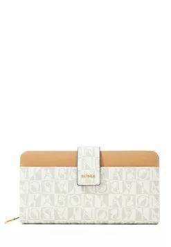 BONIA Golden Harvest Claire Marrone Long Zippered Wallet