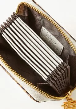 BONIA Silver Grey Lydia Monogram Zipped Cardholder -Cheap Bonia Store bonia 3020 7271826 4