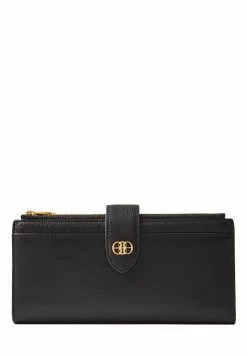 BONIA Black Aria 3 Fold Long Wallet