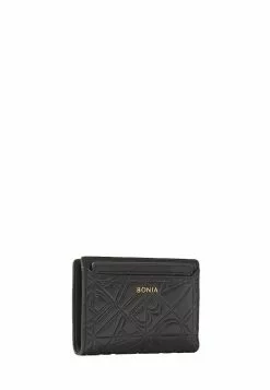 BONIA Black Tuiles 2 Fold Short Wallet -Cheap Bonia Store bonia 3025 6719826 3