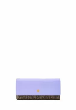 BONIA Purple Paste Lydia Monogram Long 3 Fold Wallet
