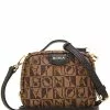 BONIA Black Journal Monogram Crossbody Sling II