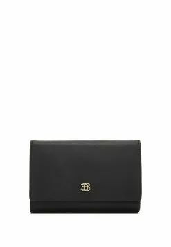 BONIA Black Cindy Short 3 Fold Wallet