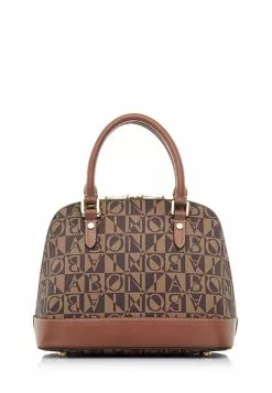 BONIA Brown Monogram Satchel S -Cheap Bonia Store bonia 5230 9754905 4
