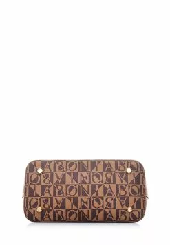 BONIA Brown Monogram Satchel S -Cheap Bonia Store bonia 5230 9754905 5